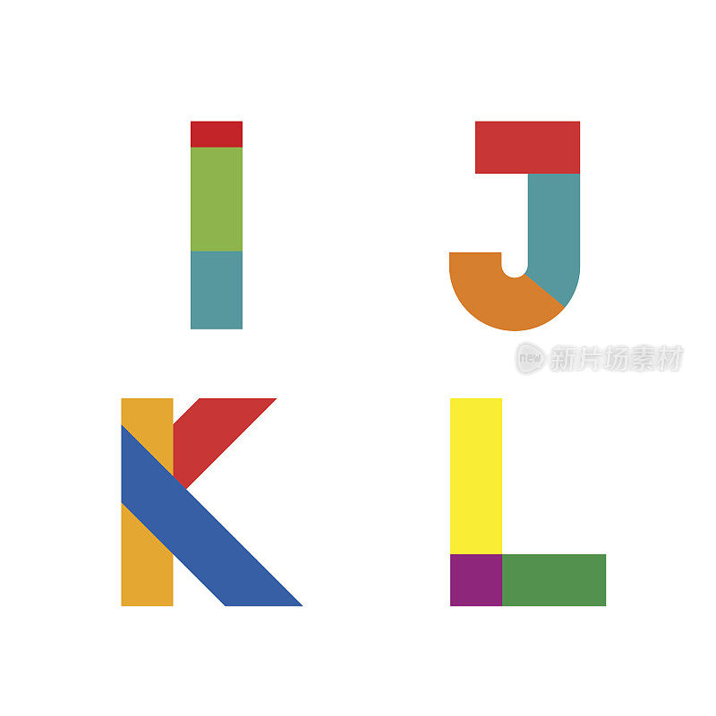 向量抽象几何字母I J K L